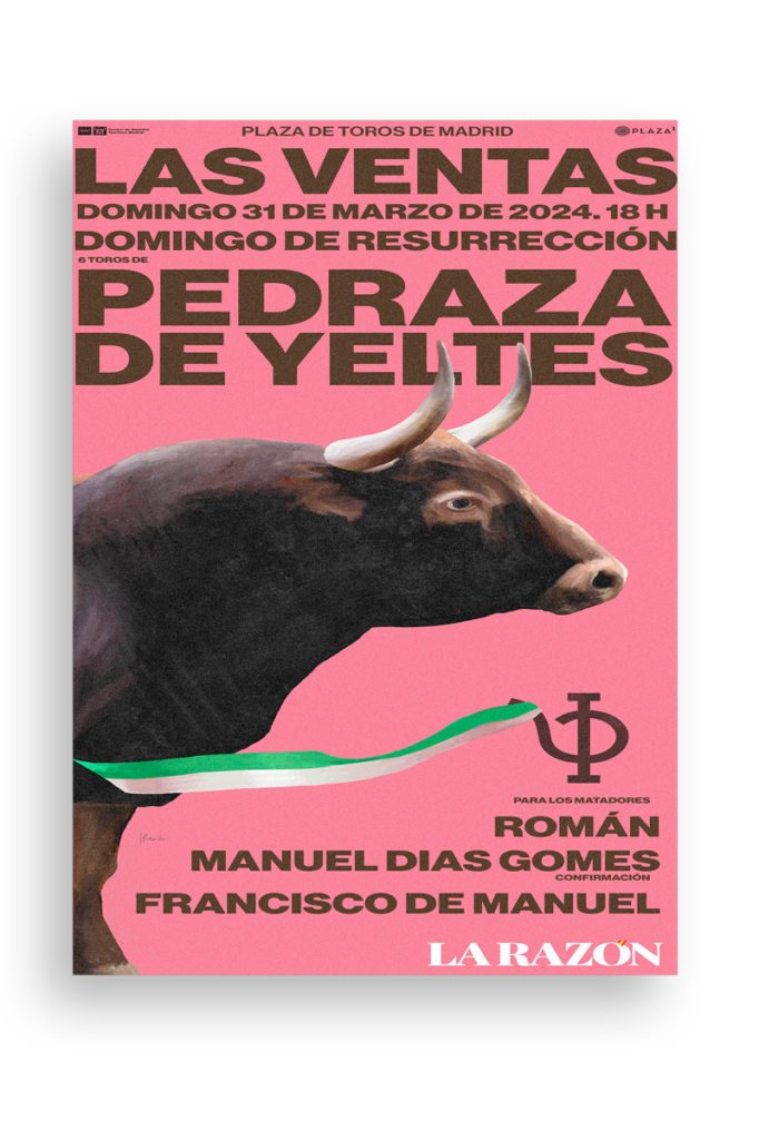 Cartel toros, Domingo Resurrección, 31 marzo 2024