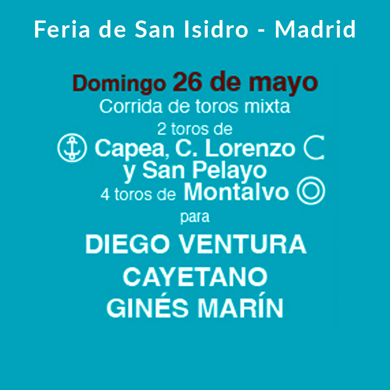 Corrida Mixta - San Isidro 26 mayo 2024