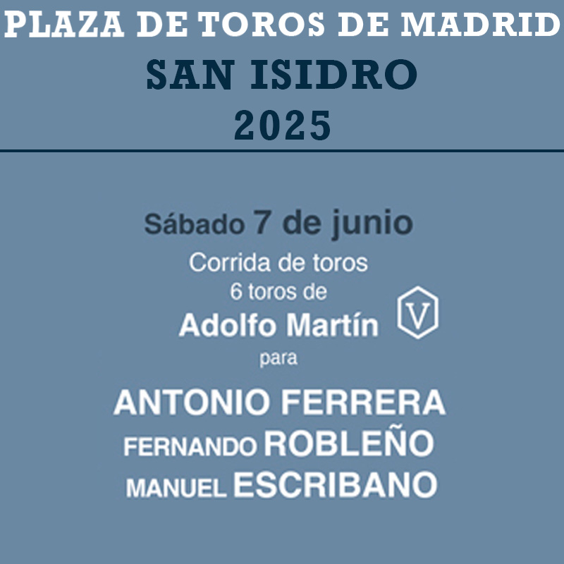 Corrida de toros Madrid - 7 junio 2025