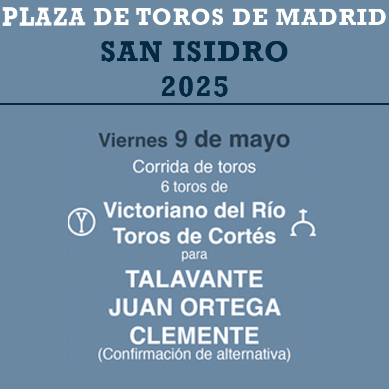 Corrida toros Madrid - 9 mayo 2025