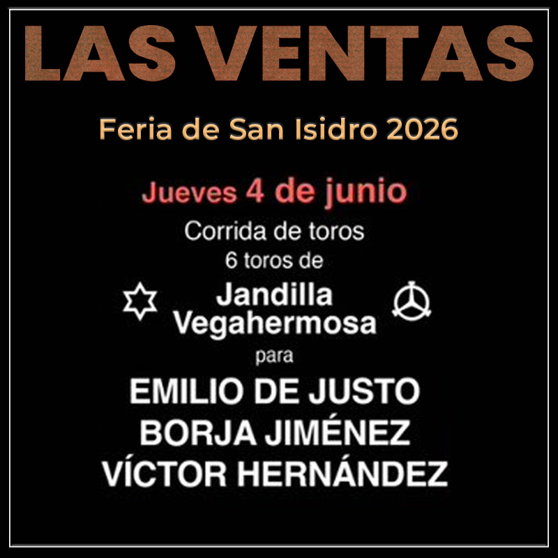 Plaza de toros de Las Ventas - 4 junio 2026 - Feria de San Isidro
