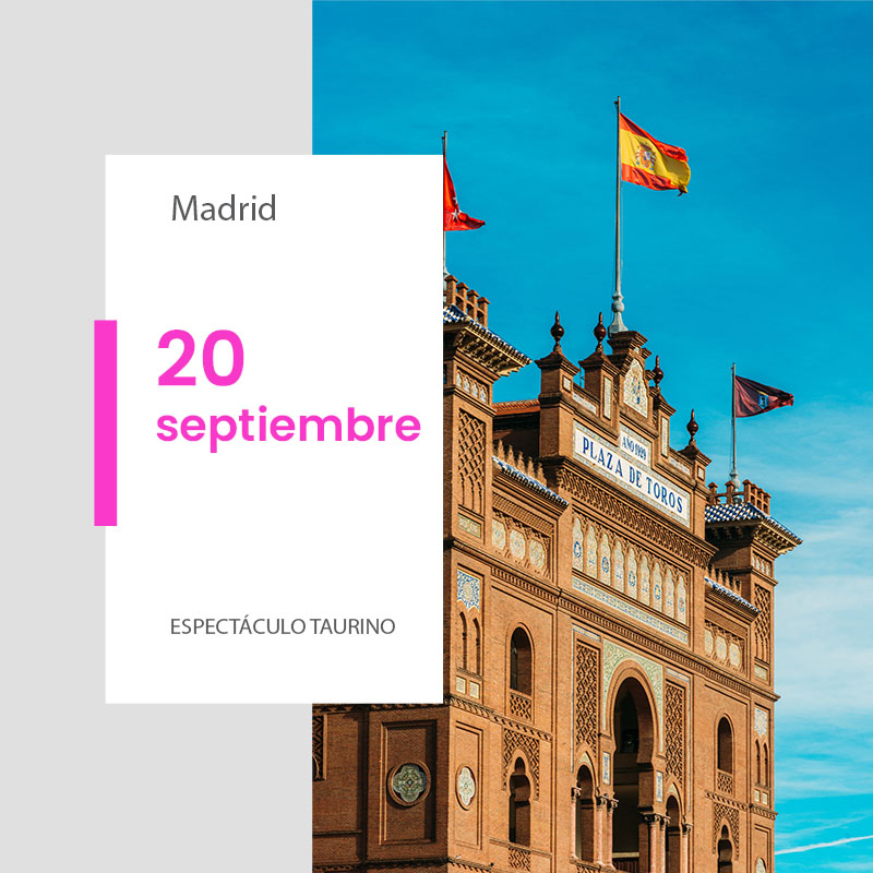 Plaza de toros de Madrid - 20 septiembre 2026