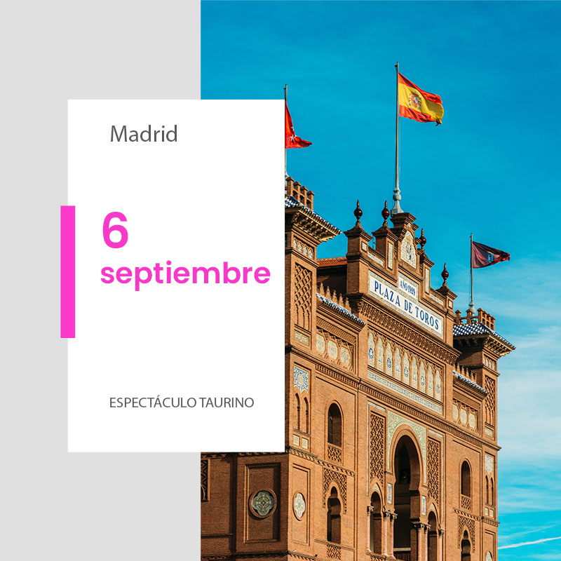 Plaza de toros de Madrid - 6 septiembre 2026