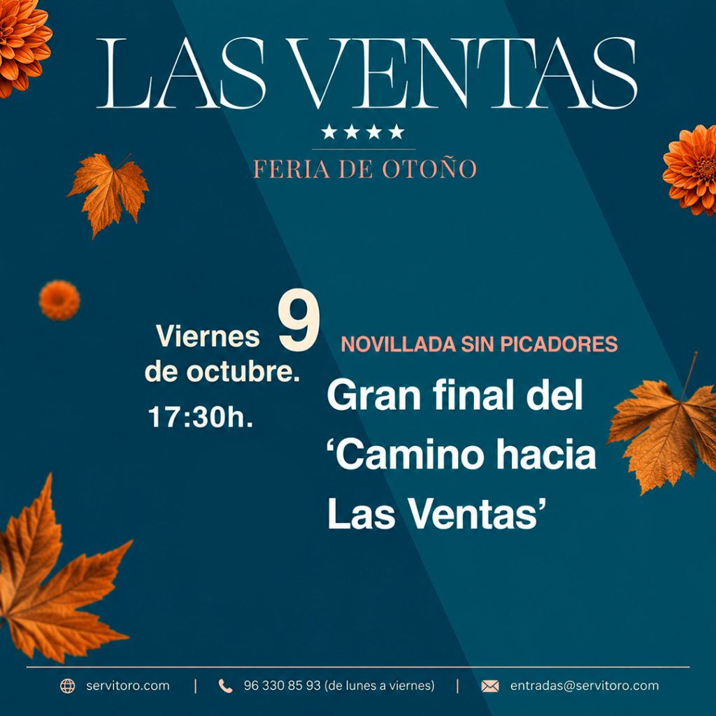 Feria de Otoño, Madrid - Corrida de novillos 9 octubre 2026